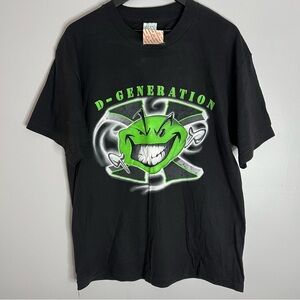 Vintage WWF 1998 D Generation X Green Face Break It Down T Shirt Mens Large NWT